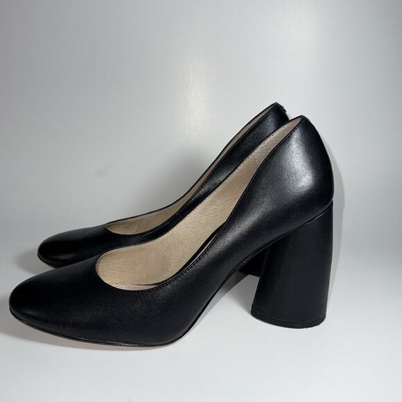 LOUISE ET CIE Jayant Pump black flared block heel size 7. - Picture 1 of 9